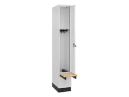 locker met bank,HxBxD 1950x300x815mm,1vak,vak B 300mm,draaigrendel