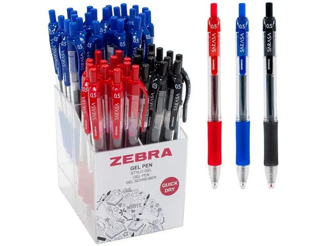 gelroller Sarasa 0,5 mm assorti kleuren display à 48 stuks