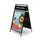 A-Bord Elegant Staal met Logopaneel 50x70 cm zwart