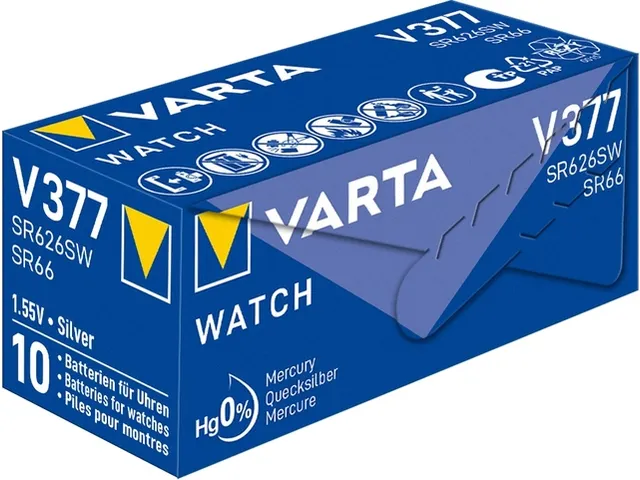 Batterij VARTA knoopcel V377/SR66 zilver
