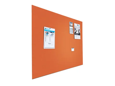 Prikbord Paneel Float Bulletin 90x120cm Oranje frameloos