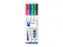 Viltstift Staedtler 301 whiteboard pen rond 1mm 4 stuks assorti