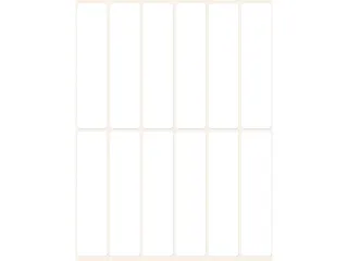 etiket Zweckform 76x19mm wit pakje a 324 etiketjes - 2