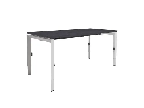 Bureau Linesto N3 hoogte instelbaar 180x80cm houtprint schaduw wit
