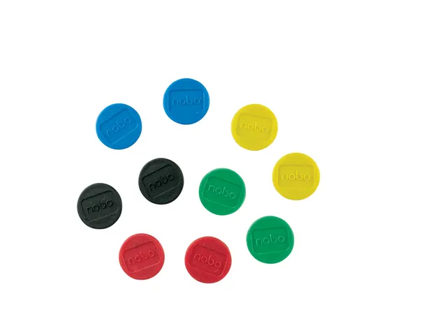 Aimant Nobo 13mm assorti 10 pièces