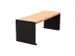 Banc d'extérieur L1200mm 3 lattes chêne clair/RAL9005