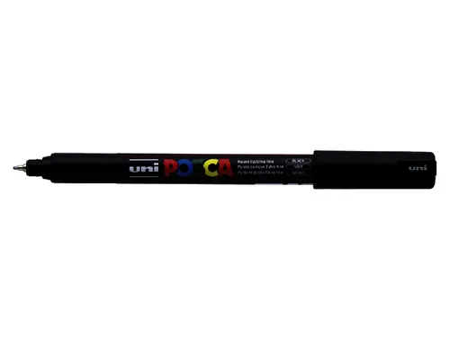 Verfstift Posca PC1MR Extra Fijne punt 0,7mm Zwart