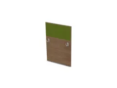 baliepaneel,v. bureau,aanbouw rechts,B 800mm,NT-cherry,BN7048-groen