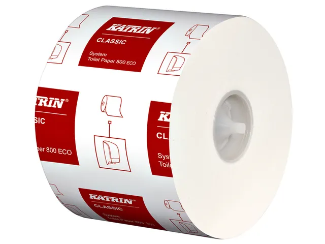 Toiletpapier Katrin systeemrol 2-laags 92m wit 103424
