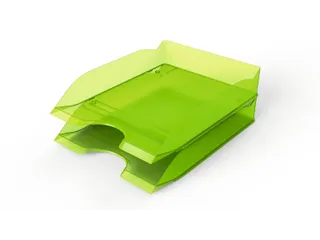 Brievenbakje Stapelbaar Basic A4 Transparant Lichtgroen - 2