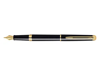 Vulpen Waterman Hémisphère Black lacquer GT Medium Blauwe inkt - 2