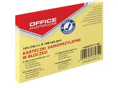 Memoblok 76x101mm 100 Vel Geel