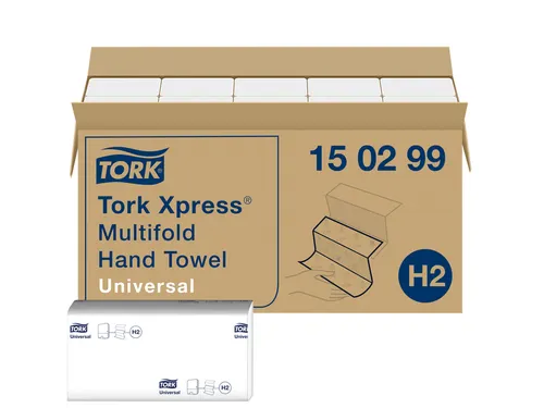 Tork 150299 Xpress Handdoek Universal H2 Multifold 2-laags 4740 stuks