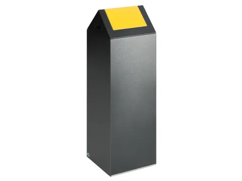 Afvalverzamelaar Zelfblussend 89 Liter 1045X320X320Mm Klemring Geel