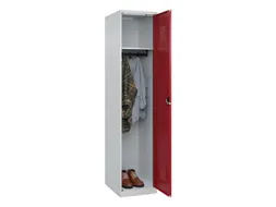 locker,HxBxD 1850x400x500mm,1vak,vak B 400mm,cil.-slot,staand op vloer