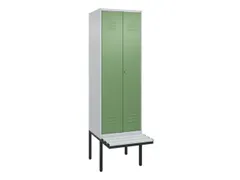 locker voor scheiding van kleding,HxBxD 2120x600x815mm,2vak
