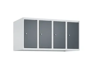 opzetkast,v. locker,4vak.,vak B 250mm,HxBxD 500x1000x500mm,vleugeldeur - 1