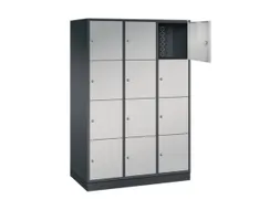 grootvolume-lockersysteem,HxBxD 1950x1220x600mm,3x4vakken,cil.-slot