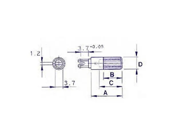 Spindel 19mm / 6mm (Zwart)