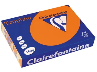 Trophée Intens Gekleurd Papier A4 160 gram 250vel Feloranje - 1