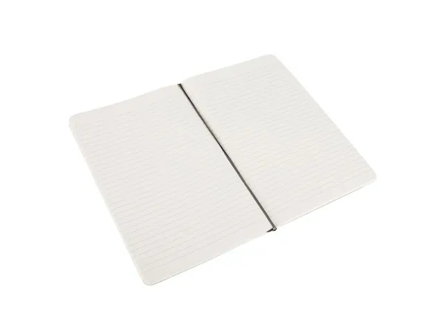Notitieboek Moleskine large 130x210mm lijn soft cover zwart