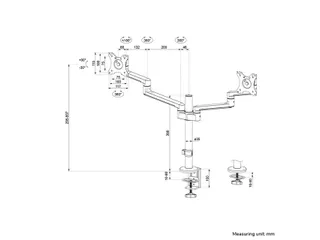 Monitorarm Neomounts DS60-425WH2 wit - 11