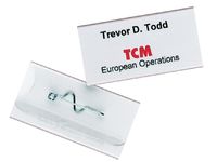 Badge Durable 8006 met speld 30x60mm