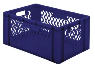 Euronorm-Stapelbak 61l H X L X B 320x600x400mm Blauw - 1