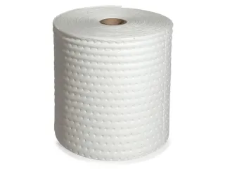 sorbent,rol,LxB 45mx380mm,opnamecapaciteit 211l/VE,vlies,wit - 1
