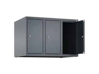 opzetkast,v. locker,3vak.,vak B 250mm,HxBxD 500x750x500mm,vleugeldeur - 2