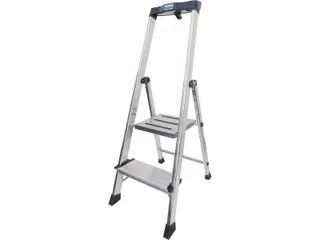 trapladder,eenzijdig,2 XXL treden,balk L 1m,aluminium - 2