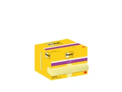 Memoblok Post-it 656 Super Sticky 51x76mm geel 12 stuks