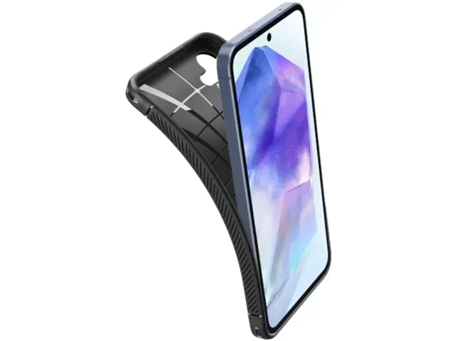 Spigen Case ACS07500 Galaxy A55 2024 Rugged Armor Mat Zwart