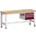 werkbank,verrijdbaar,HxBxD 840-1140x2000x750mm,beukenblad