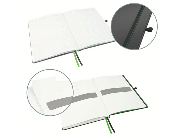 Cahier Leitz Complete couverture rigide A5 ligné noir