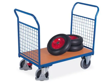 Platformwagen 500kg Laadvlak 1030x600mm 2 Gaaskopwanden Ral 5010