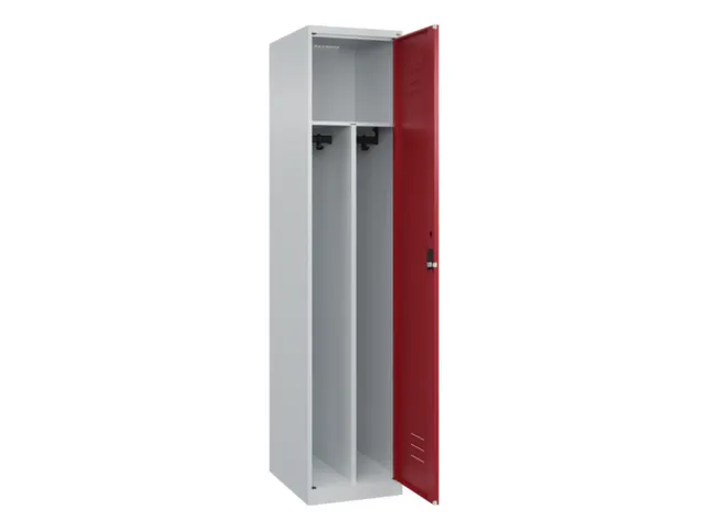 locker voor scheiding van kleding,HxBxD 1850x400x500mm,1vak