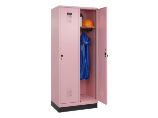 locker,HxBxD 1950x800x500mm,2vak,vak B 400mm,draaigrendel,sokkel - 1