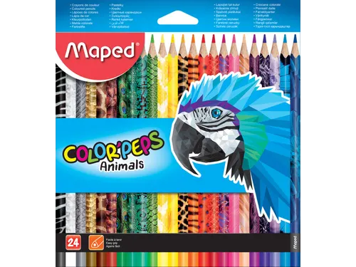 Kleurpotlood Maped Color'Peps Animals set à 24 kleuren