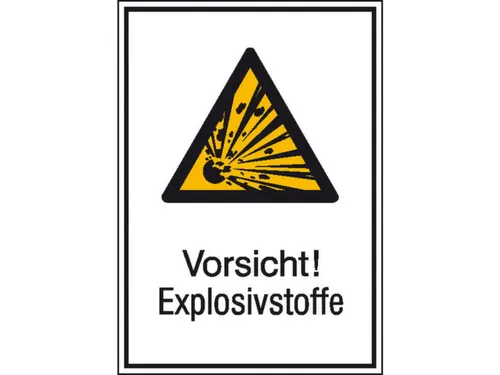 waarschuwings-combibord,v. binnen/buiten,Pas op! Explosieve stoffen