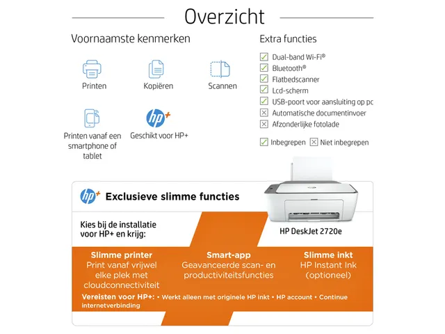 Multifunctional inktjet HP Deskjet 2720E