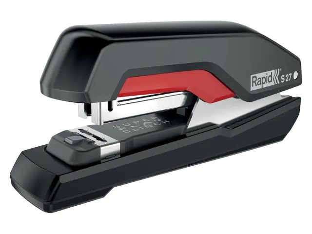 Nietmachine Rapid S27 Halfstrip 30vel 24/6 zwart/rood