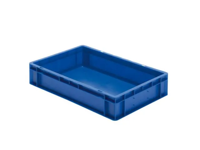 Euronorm-stapelbak 22l 120x600x400mm Wanden/bodem Gesloten Blauw