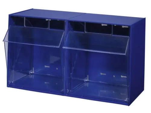 Assortimentsbak Hxbxd 355x600x311mm 2bakken Polystyreen Blauw