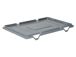Stolpdeksel Voor Euronorm Draaistapelbak 600x400mm Grijs - 1