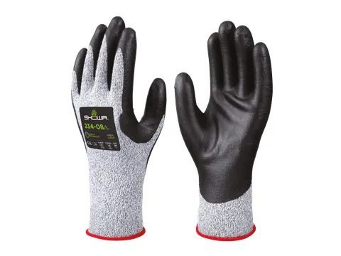 Showa 234 snijbestendige handschoenen, grijs/zwart, maat XL, per 72 pa