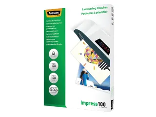 Lamineerhoes Fellowes A3 2x100 Micron glanzend 100stuks - 1