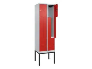 Z-garderobekast,HxBxD 2120x600x500mm,vak B 150/300mm,cil.-slot - 2