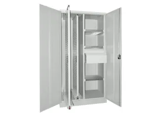 verticale kast,HxBxD 1950x1000x600mm,RAL7035,front RAL7035 - 1