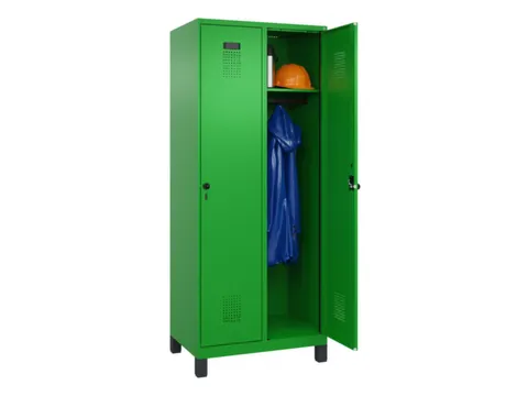 locker,HxBxD 1950x800x500mm,2vak,vak B 400mm,draaigrendel,voeten